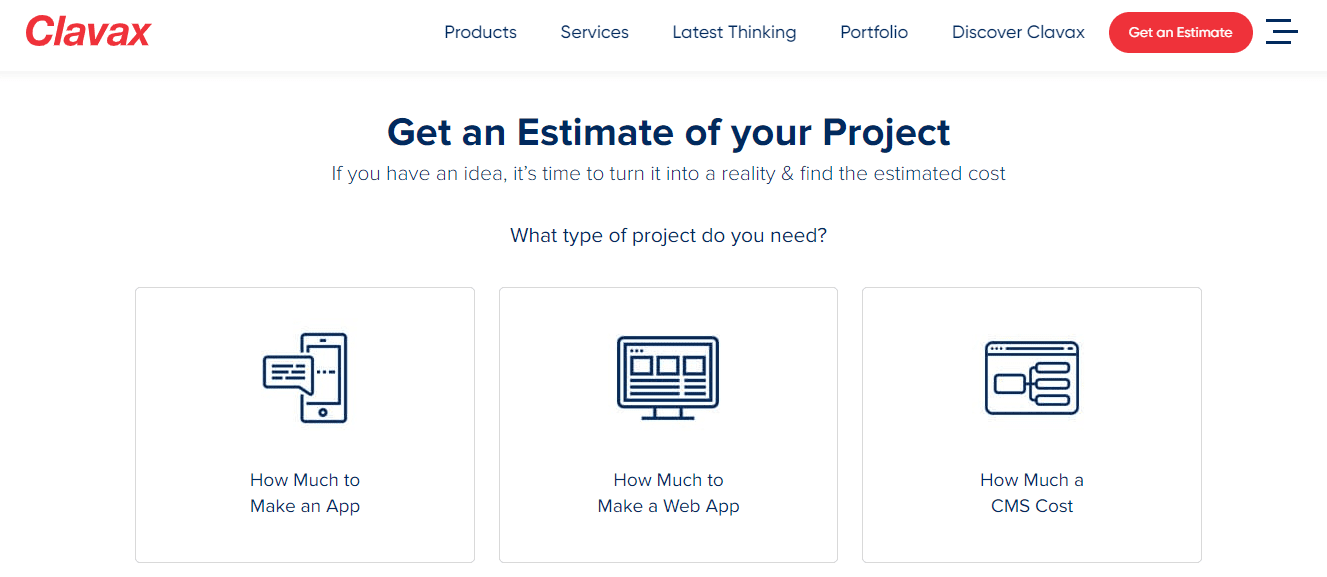 estimate website development cost