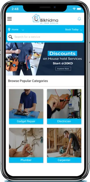 bilkhidma mobile app development