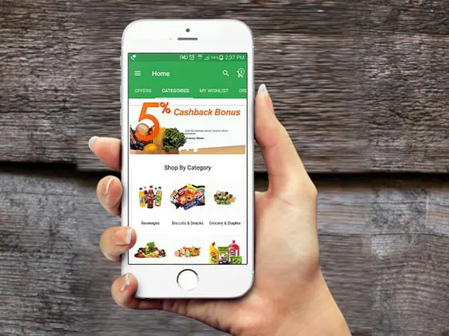 online grocery delivery mobile app development